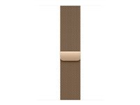 Apple - Sløyfe for smart armbåndsur - 46mm - M/L-størrelse - gull - for Watch Hermès Series 9, SE 3, Series 10, Series 11, Series 8, Series 9, Ultra 2, Ultra 3 MGJ54ZM/A