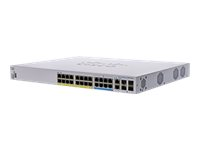 Cisco Business 350 Series CBS350-24NGP-4X - Switch - L3 - Styrt - 16 x 10/100/1000 (PoE+) + 8 x 100/1000/2.5G/5G (PoE++) + 2 x combo 10 Gigabit SFP+/RJ-45 + 2 x 10 Gigabit SFP+ - rackmonterbar - PoE+ (375 W) - gjenfabrikert CBS35024NGP4XEU-RF