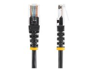 StarTech.com 15m Black Cat5e / Cat 5 Molded Patch Cable - Koblingskabel - RJ-45 (hann) til RJ-45 (hann) - 15 m - UTP - CAT 5e - formstøpt - svart M45PAT15MBK