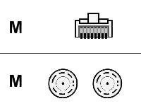 Cisco - Nettverkskabel - RJ-45 (hann) til BNC (hann) - STP CAB-E1-RJ45BNC=