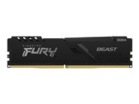 Kingston FURY Beast - DDR4 - modul - 16 GB - DIMM 288-pin - 2666 MHz / PC4-21300 - CL16 - 1.2 V - ikke-bufret - ikke-ECC - svart KF426C16BB/16