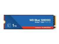 WD Blue SN5100 - SSD - 1 TB - intern - M.2 2280 - PCIe 4.0 (NVMe) WDS100T5B0E-00CPE0