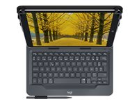 Logitech Universal - Tastatur og folioveske - trådløs - Bluetooth 3.0 - AZERTY - Fransk 920-008338