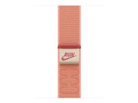 Apple Nike - Sløyfe for smart armbåndsur - 40mm - 130 - 190 mm - alpenglow rosa - for Watch Hermès Series 7, Hermès Series 9, SE 3, Series 10, Series 11, Series 8, Series 9 MGCR4ZM/A