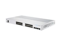 Cisco Business 250 Series CBS250-24P-4G - Switch - L3 - smart - 24 x 10/100/1000 (PoE+) + 4 x Gigabit SFP - rackmonterbar - PoE+ (195 W) - gjenfabrikert CBS250-24P-4GEU-RF