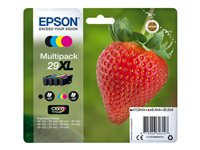 Epson 29XL Multipack - 4-pack - XL - svart, gul, cyan, magenta - original - blister - blekkpatron - for Expression Home XP-245, 247, 255, 257, 332, 342, 345, 352, 355, 435, 442, 445, 452, 455 C13T29964012