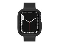 OtterBox EXO EDGE - Støtfanger for smartarmåndsur - polykarbonat, TPE - svart - for Apple Watch (45 mm) 77-87551