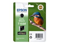 Epson T1598 - 17 ml - matt svart - original - blister - blekkpatron - for Stylus Photo R2000 C13T15984010