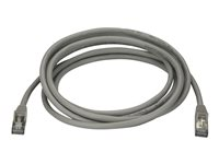 StarTech.com 3m CAT6A Ethernet Cable, 10 Gigabit Shielded Snagless RJ45 100W PoE Patch Cord, CAT 6A 10GbE STP Network Cable w/Strain Relief, Grey, Fluke Tested/UL Certified Wiring/TIA - Category 6A - 26AWG (6ASPAT3MGR) - Koblingskabel - RJ-45 (hann) til RJ-45 (hann) - 3 m - STP - CAT 6a - uten hindringer - grå 6ASPAT3MGR