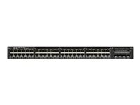 Cisco Catalyst 3650-48PS-S - Switch - L3 - Styrt - 48 x 10/100/1000 (PoE+) + 4 x SFP - stasjonær, rackmonterbar - PoE+ (390 W) WS-C3650-48PS-S