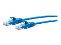 C2G 7ft (2.1m) Cat6a Snagless Unshielded (UTP) Slim Ethernet Network Patch Cable - Blue - Koblingskabel - RJ-45 (hann) til RJ-45 (hann) - 2.1 m - 4.8 mm - UTP - CAT 6a - formstøpt, uten hindringer - blå C2G30131