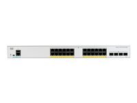 Cisco Catalyst 1000-24T-4G-L - Switch - Styrt - 24 x 10/100/1000 + 4 x Gigabit SFP (opplink) - rackmonterbar C1000-24T-4G-L