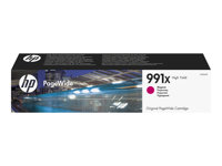 HP 991X - 187 ml - Høy ytelse - magenta - original - PageWide - blekkpatron - for PageWide Color 755; PageWide Managed P77740, P77760; PageWide Pro 750, 772, 777 M0J94AE