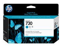 HP 730 - 130 ml - cyan - original - DesignJet - blekkpatron - for DesignJet SD Pro MFP, T1600, T1600dr, T1700, T1700dr, T1708, T1708dr, T2600, T2600dr P2V62A