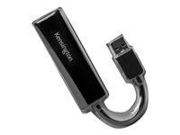 Kensington UA0000E - Nettverksadapter - USB 3.0 - Gigabit Ethernet x 1 - svart K33981WW