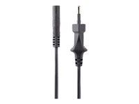StarTech.com 3m (10ft) Laptop Power Cord, EU Plug to C7, 2.5A 250V, 18AWG, Notebook / Laptop Replacement AC Power Cord, Printer/Power Brick Cord, Europlug to IEC 60320 C7 - Laptop Charger Cable, Black (752E-3M-POWER-LEAD) - Strømkabel - Europlug (P) til power IEC 60320 C7 - AC 250 V - 2.5 A - 3 m - svart 752E-3M-POWER-LEAD