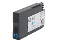 HP 712 - 29 ml - cyan - original - DesignJet - blekkpatron - for DesignJet Studio, T210, T230, T250, T630, T650 3ED67A