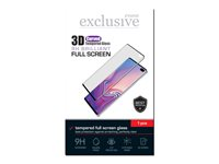Insmat Exclusive Brilliant - Skjermbeskyttelse for mobiltelefon - full deksel - 3D - glass - rammefarge svart - for OnePlus 9 Pro 861-1267
