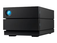 LaCie 2big RAID STHJ8000800 - Harddiskarray - 8 TB - 2 brønner - HDD 4 TB x 2 - USB 3.1 Gen 2 (ekstern) - med 5-års Rescue Data Recovery Service Plan STHJ8000800