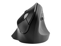 Kensington Pro Fit Ergo Vertical Wireless Mouse - Vertikal mus - ergonomisk - høyrehendt - 6 knapper - trådløs - 2.4 GHz - USB trådløs mottaker - svart K75501EU