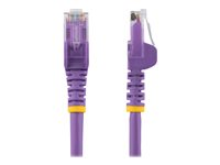 StarTech.com 1m CAT6 Ethernet Cable, 10 Gigabit Snagless RJ45 650MHz 100W PoE Patch Cord, CAT 6 10GbE UTP Network Cable w/Strain Relief, Purple, Fluke Tested/Wiring is UL Certified/TIA - Category 6 - 24AWG (N6PATC1MPL) - Nettverkskabel - RJ-45 (hann) til RJ-45 (hann) - 1 m - UTP - CAT 6 - uten hindringer, flertrådet - purpur N6PATC1MPL