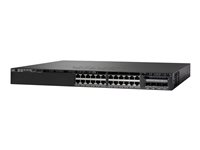 Cisco Catalyst 3650-24PD-L - Switch - Styrt - 24 x 10/100/1000 (PoE+) + 2 x 10 Gigabit SFP+ - stasjonær, rackmonterbar - PoE+ (390 W) WS-C3650-24PD-L
