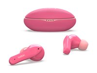 Belkin SoundForm Nano for Kids - True wireless-hodetelefoner med mikrofon - i øret - Bluetooth - rosa PAC003BTPK