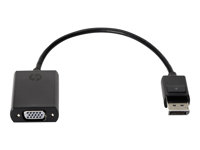 HP - VGA-adapter - DisplayPort (hann) til HD-15 (VGA) (hunn) - 20 cm AS615AA