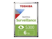 Toshiba S300 Surveillance - Harddisk - 6 TB - intern - 3.5" - SATA 6Gb/s - 5400 rpm - buffer: 256 MB HDWT860UZSVA