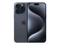 Apple iPhone 15 Pro Max - 5G smartphone - dobbelt-SIM / Internminne 512 GB - OLED-display - 6.7" - 2796 x 1290 pixels (120 Hz) - 3x bakkamera 48 MP, 12 MP, 12 MP - front camera 12 MP - blå titan MU7F3QN/A