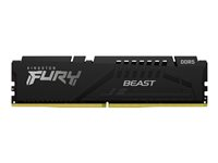 Kingston FURY Beast - DDR5 - sett - 32 GB: 2 x 16 GB - DIMM 288-pin - 6000 MHz / PC5-48000 - CL40 - 1.35 V - ikke-bufret - on-die ECC - svart KF560C40BBK2-32