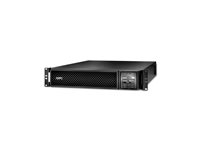 APC Smart-UPS SRT 1500VA - UPS (rackmonterbar/ekstern) - AC 220/230/240 V - 1500 watt - 1500 VA - USB, serial - utgangskontakter: 6 - PFC - svart SRT1500XLI