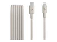 Beats - Lightning-kabel - 24 pin USB-C hann til Lightning hann - 1.5 m - overspenningsstein - flettet kabel, forsterket design, Rask lading MDGL4ZM/A