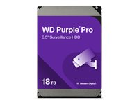 WD Purple Pro WD181PURP - Harddisk - 18 TB - intern - 3.5" - SATA 6Gb/s - 7200 rpm - buffer: 512 MB WD181PURP
