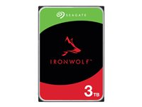 Seagate IronWolf ST3000VN006 - Harddisk - 3 TB - intern - SATA 6Gb/s - 5400 rpm - buffer: 256 MB - med 3-års Seagate Rescue Data Recovery ST3000VN006