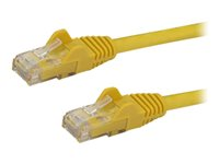 StarTech.com 2m CAT6 Ethernet Cable, 10 Gigabit Snagless RJ45 650MHz 100W PoE Patch Cord, CAT 6 10GbE UTP Network Cable w/Strain Relief, Yellow, Fluke Tested/Wiring is UL Certified/TIA - Category 6 - 24AWG (N6PATC2MYL) - Koblingskabel - RJ-45 (hann) til RJ-45 (hann) - 2 m - UTP - CAT 6 - uten hindringer - gul N6PATC2MYL
