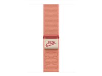 Apple Nike - Sløyfe for smart armbåndsur - 46mm - 145 - 220 mm - alpenglow rosa - for Watch Hermès Series 9, SE 3, Series 10, Series 11, Series 8, Series 9, Ultra 2, Ultra 3 MGD54ZM/A