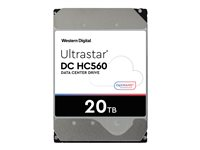 WD Ultrastar DC HC560 - Harddisk - kryptert - 20 TB - intern - 3.5" - SATA 6Gb/s - 7200 rpm - buffer: 512 MB - Self-Encrypting Drive (SED), TCG Enterprise 0F38754