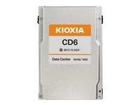 KIOXIA CD6-R Series KCD61LUL15T3 - SSD - 15360 GB - intern - 2.5" - PCIe 4.0 (NVMe) KCD61LUL15T3