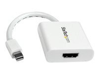 StarTech.com Mini DisplayPort® to HDMI® Video Adapter Converter 1920x1200 - White Mini DP to HDMI Adapter M/F (MDP2HDW) - Video adapter - Mini DisplayPort hann til HDMI hunn - 17 cm - hvit MDP2HDW