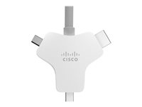 Cisco Multi-head - Video- / lyd- / datakabel - HDMI hann til HDMI, Mini DisplayPort, 24 pin USB-C hann - 2.5 m - for Webex Board 55, Board 70, Room 55, Room 70, Room Kit, Room Kit Plus PTZ, Room Kit Pro CAB-HDMI-MUL4K-2M=