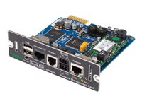 APC Network Management Card 2 with Environmental Monitoring, Out of Band Management and Modbus - Adapter for fjernstyrt administrasjon - SmartSlot - 10/100 Ethernet - for P/N: GVX500K1250GS, GVX500K1500GS, GVX750K1250GS, GVX750K1500GS, GVX750K1500HS AP9635