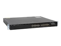 Cisco Catalyst 3650-24TD-S - Switch - L3 - Styrt - 24 x 10/100/1000 + 2 x 10 Gigabit SFP+ - stasjonær, rackmonterbar WS-C3650-24TD-S