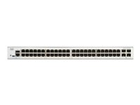 Cisco Catalyst 1300-48T-4X - Switch - L3 - Styrt - 48 x 10/100/1000Base-T + 4 x 10 Gigabit SFP+ - rackmonterbar C1300-48T-4X