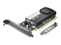NVIDIA T1000E - Grafikkort - t1000E - 8 GB GDDR6 - PCIe 3.0 x16 - 4 x Mini DisplayPort - brun boks - for ThinkCentre neo 50q QC 30JQ; ThinkStation P2 Tower Gen 2 30JQ; P5 30GB 4X61P81433