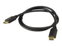 StarTech.com 3ft (1m) Premium Certified HDMI 2.0 Cable with Ethernet, High Speed Ultra HD 4K 60Hz HDMI Cable HDR10, HDMI Cord (Male/Male Connectors), For UHD Monitors, TVs, Displays - Durable HDMI Cable (HDMM1MP) - HDMI-kabel med Ethernet - HDMI hann til HDMI hann - 1 m - svart - for P/N: EXTEND-HDMI-4K40C6P1, KITBXAVHDPEU, KITBXAVHDPUK, KITBXDOCKPEU, KITBXDOCKPUK HDMM1MP