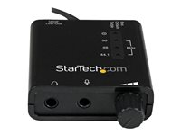 StarTech.com USB Sound Card w/ SPDIF Digital Audio & Stereo Mic - External Sound Card for Laptop or PC - SPDIF Output (ICUSBAUDIO2D) - Lydkort - 24-bit - 96 kHz - stereo - USB 2.0 - for P/N: MU15MMS, MU6MMS ICUSBAUDIO2D