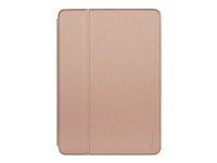 Targus Click-In - Lommebok for nettbrett - polyuretan, termoplast-polyuretan (TPU) - rosagull - 10.2" - 10.5" - for Apple 10.2-inch iPad (7th generation, 8th generation); 10.5-inch iPad Air (3rd generation); 10.5-inch iPad Pro THZ85008GL