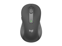 Logitech Signature M650 - Mus - optisk - 5 knapper - trådløs - Bluetooth, 2.4 GHz - Logitech Logi Bolt USB-mottaker - grafitt 910-006253