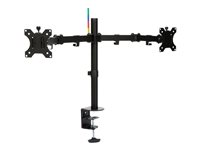 Kensington SmartFit Ergo Dual Extended Monitor Arm - Monteringssett - justerbar arm - for 2 skjermer - metall - svart - skjermstørrelse: inntil 32" - skrivebord, C-klemme, malje, skrivebordsmonterbar K55409WW